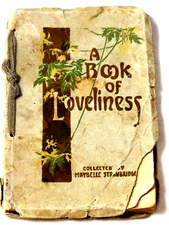 A Book of Loveliness Poem collection by Maybelle Strawbridge circ.1920's