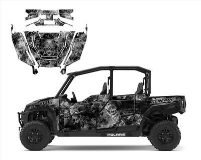 Polaris General 1000 XP 4 seater graphics wrap Kit 24 mil thick