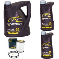 MotoröL Set Mannol Energy 5W-30 API 7 Liter + ÖLfilter FüR BMW 3Er 5Er Z3 X3 Z4
