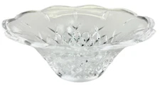 Crystal Chandelier Bobeche / Body Dish Crisscross Pattern 6.2" x 2.5"