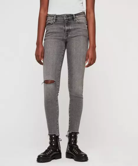 All saints hotsell ripped jeans