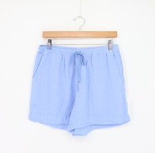 VELVET By Graham  Spencer Tammy Drawstring Linen Short Chill S 159 H5