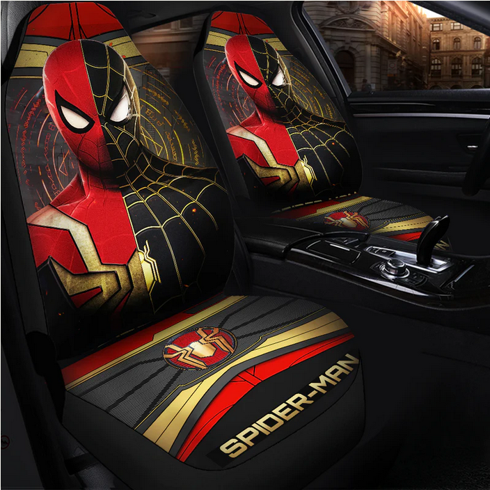 Spider Man Black Suit Car Seat Covers Set of Polyester