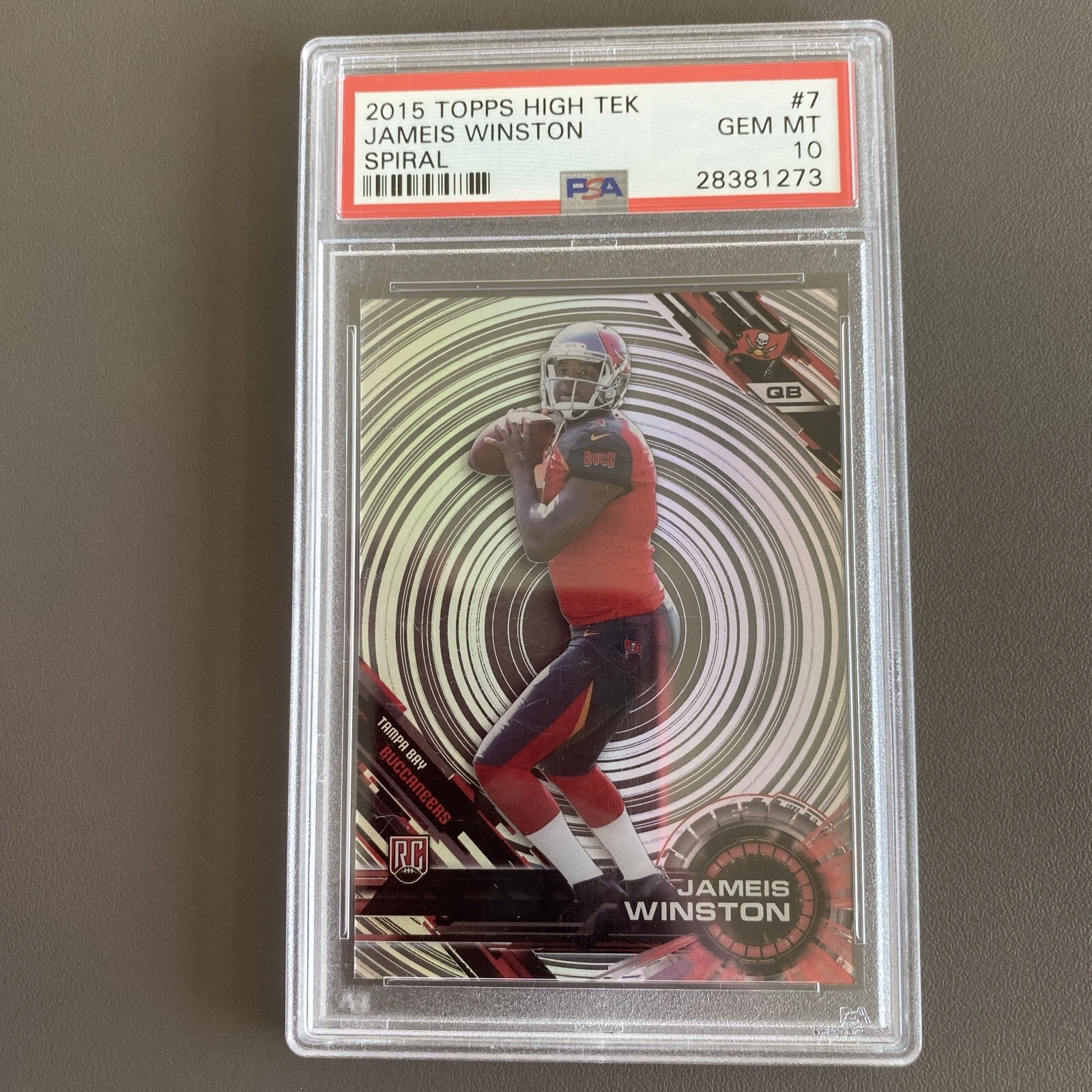 Jameis Winston Topps High Tek #7 Spiral