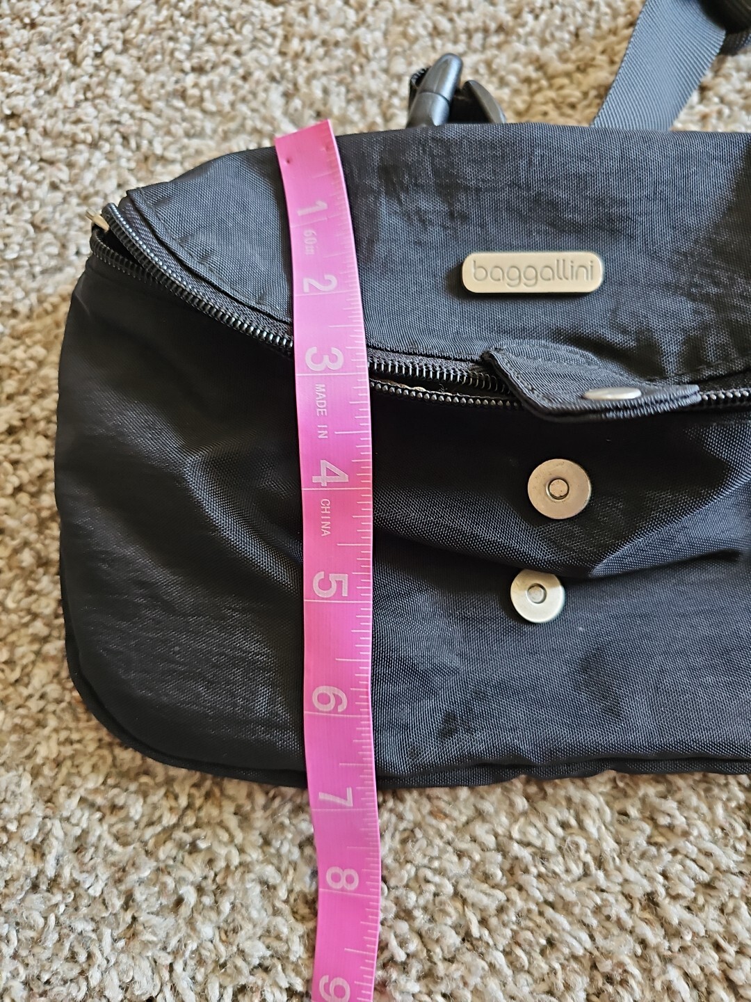 Baggallini Hip Waist Pack Bum Belt Bag 3 Zip Compartments Black. C1 eBay