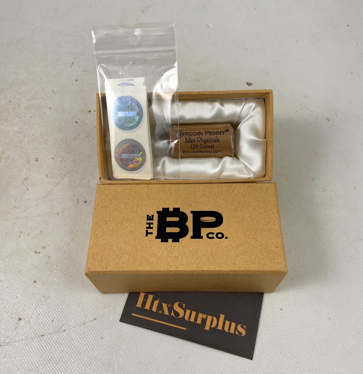 ☀️Unfunded 2022 Bitcoin Penny Co Sealed Short Roll 20 DIY Coins w/ Holos