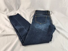 Jolt Skinny Ankle Denim Jeans Juniors Streetware Sz 1 Blue 5-Pocket Low Rise