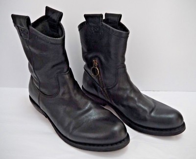 FIORENTINI BAKER $500 Cruna black leather ankle boots Euro