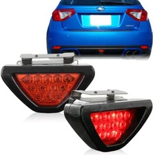Universal F1 Style 12 Red Led Red Lens Bolt On Rear Third Brake Light Stop Lamp