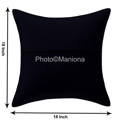 Juego-2 Funda Cojín Kantha Cuadrada Hecha a Mano Étnica Algodón Indio Estampado Punto Regalo - Imagen 4 de 4