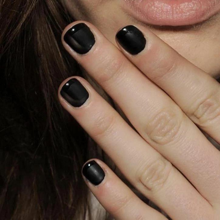 Goth Press On Nails In Shiny Blk-24 Pc Nail Glue & Applicator-Pretty Woman Brand - Image 2 of 4