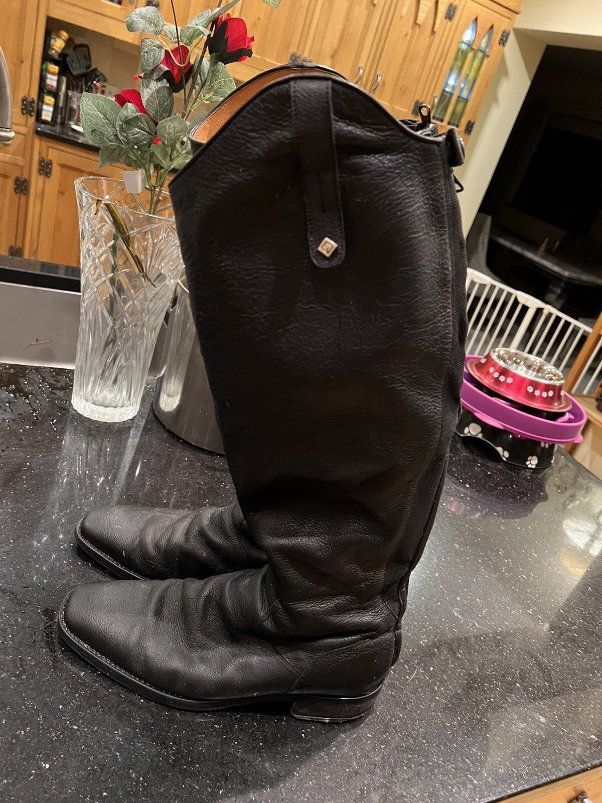 DeNiro Black Leather Riding Boots eBay