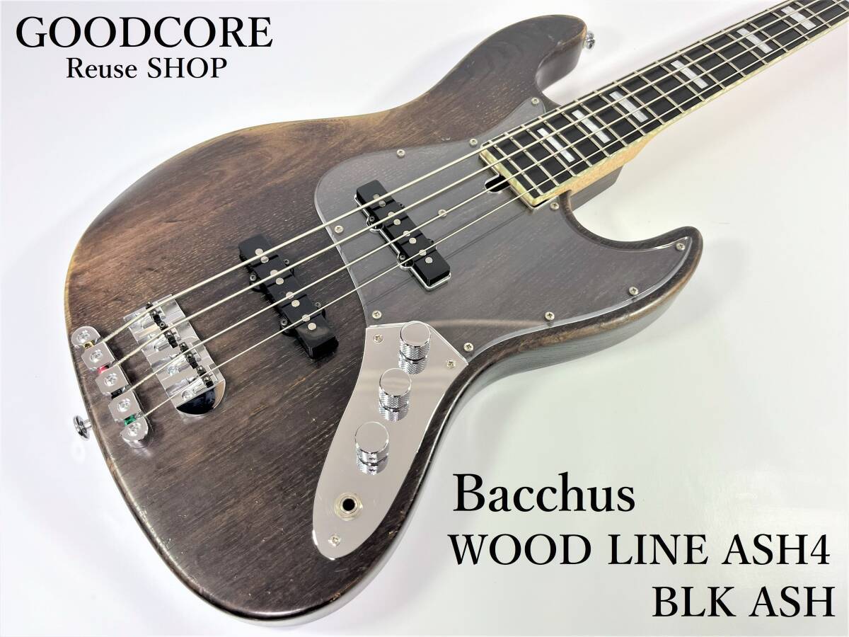 Bacchus Wood Line Ash4 Blk Oil Electric Bass R601297 | eBay 
