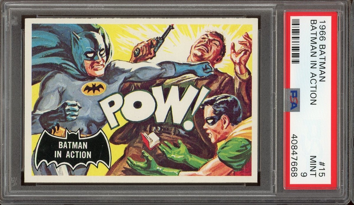 バットマン　カード　BATMAN　CARD　topps 1966 Topps Batman #15 Batman In Action PSA 9 | eBay