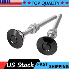 Set 2x Push Button Quick Release Hood Bonnet Pins Lock Clip Car Bumper Latch Kit