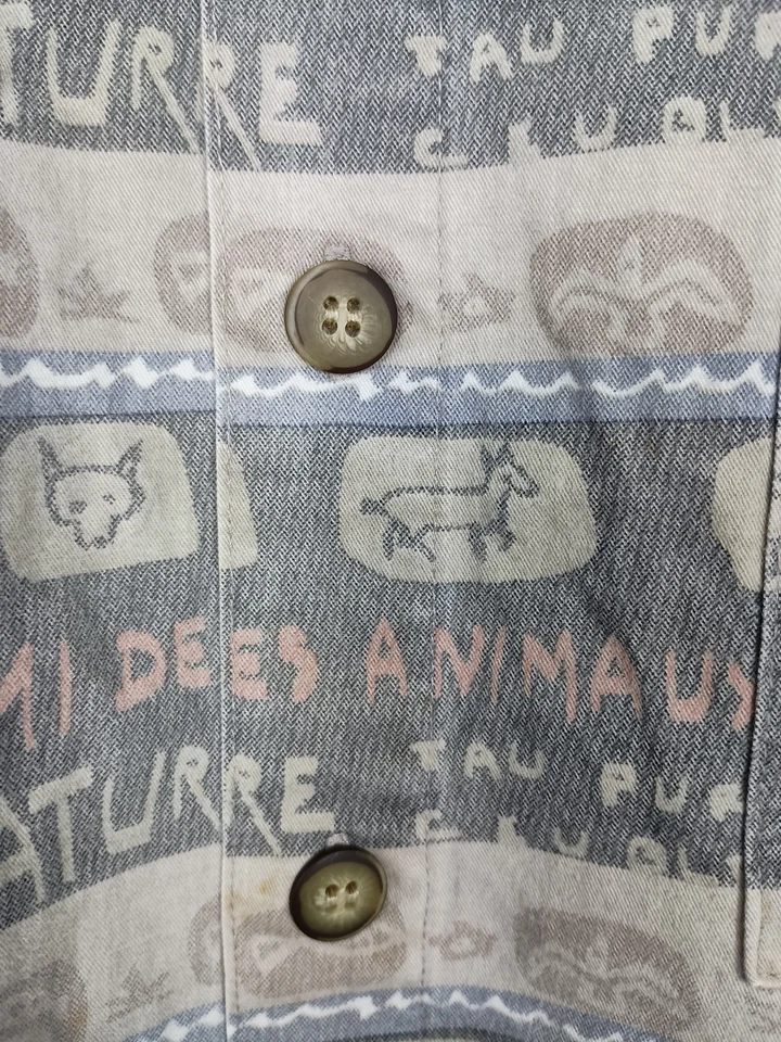 Camisa manga larga The Territory Ahead estampado natural Lodgecore mediana Foto 3 de 4