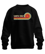 SANTA CRUZ Retro Vintage Surf Sun Beach California Waves Unisex Sweatshirt 