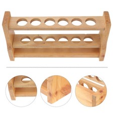 1 Pc Wooden Test Tube Racks Practical Storage Holder Laboratory Test Tube Stands