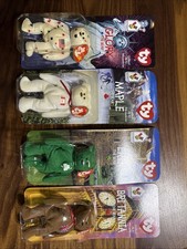 McDonald  s Set Of 4 Ty Teenie Beanie Babies Britannia Glory Erin Maple 1999