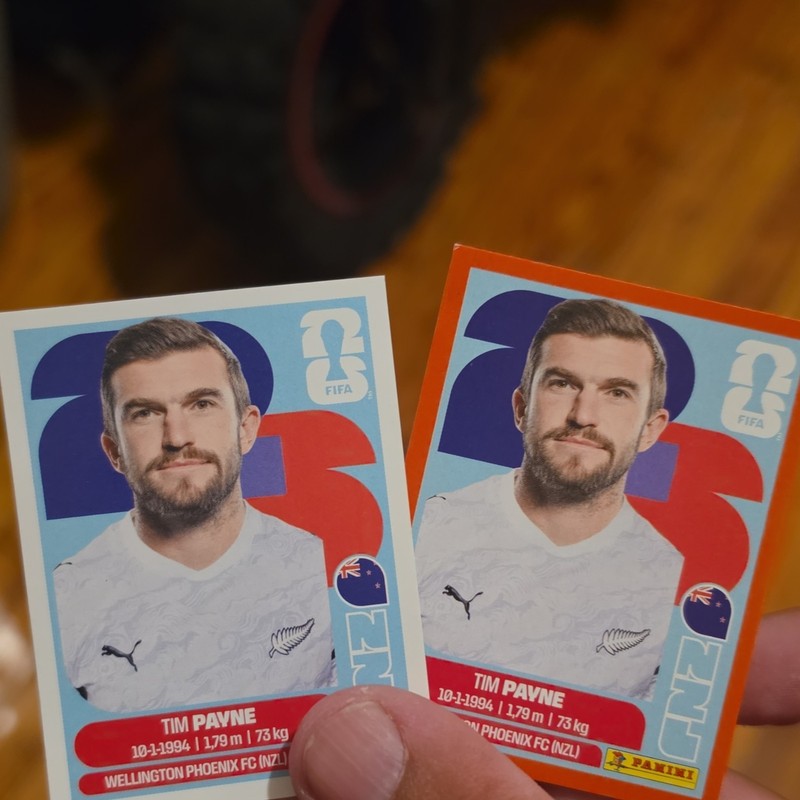 Panini FIFA World Cup 2026 Soccer Sticker Tim Payne New Zealand NZL 6 Lot 2
