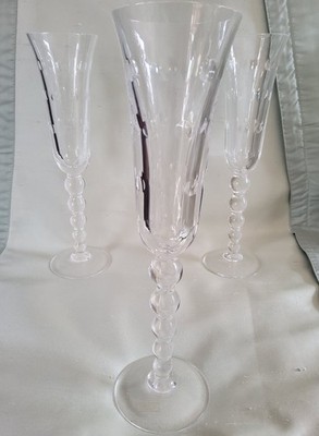 Champagnerglas, Sektflöte, Saint Louis, Bubbles, Kristall, St. Louis, Höhe 23,5