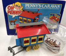 Oh Penny! Penny's Caravan (Bluebird 1988) Playset with accessories and box E9