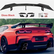 Trunk Spoiler Wing Gloss Black For Chevy Camaro ZL1 1LE Style LT RS SS 2016-2024