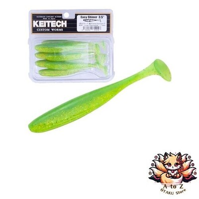 NEW Keitech Easy Shiner 3.5 inch #424 Lime Chart
