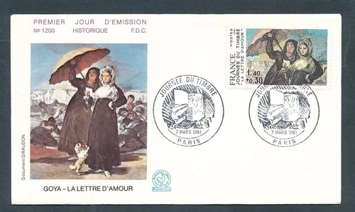 D448673 France FDC Goya La Lettre D'Amour