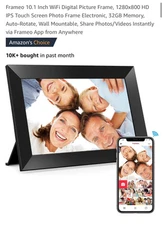 frame 10.1 inch wifi digital picture frame