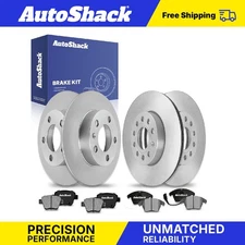 Front Rear Brake Rotors Ceramic Pads for 2010 VW Golf 2.0L 2.5L