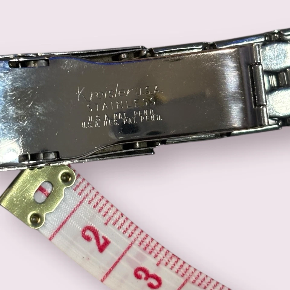 Applied Logo Kreisler Coffin Link Stainless Watch Bracelet Accutron Astronaut  - Image 4 of 4