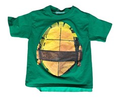 TEENAGE MUTANT NINJA TURTLES Costume Tee w/ Cape T-Shirt Boys Medium