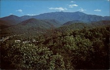 Mt LeConte Great Smoky Mountains National Park Gatlinburg view postcard s157