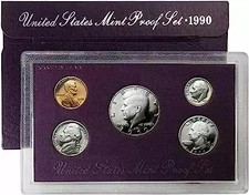 1990 Proof Set - 5 Coins ($0.91 FV)