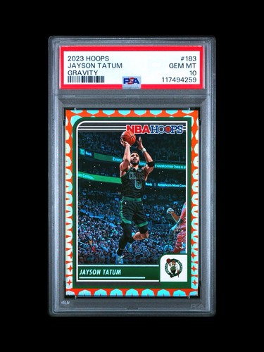 2023 Panini Hoops #183 Gravity Jayson Tatum /75 PSA 10