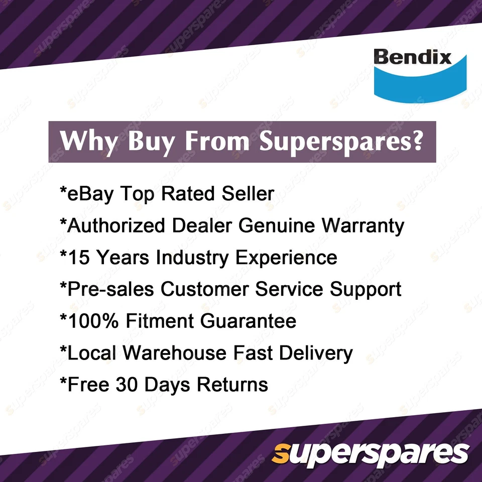 Bendix Front ULT Disc Brake Rotors + Pads for Porsche Cayenne 955 9PA 92A 350mm - image 2 of 4