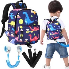 Accmor Toddler Backpack Leash with Anti Lost Wrist Navy Blue/Dino, Blue Link