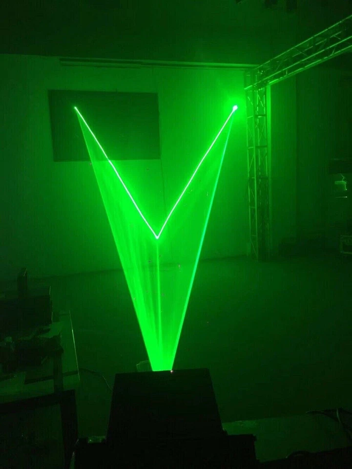 2pcs 10W Laser 30kpps RGB Full Color Animation Laser Beam Stage Light wedding - Image 2 of 4