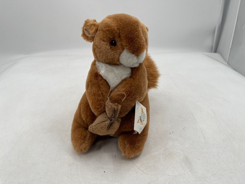 Vintage Eden Toys Squirrel Nutkin Beatrix Potter Plush 10” Frederick Warne Korea