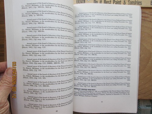 Eisenbahnen in Michigan Ein Katalog von Firmenpublikationen Le Roy Barnett 1836-1980 - Bild 10 von 11