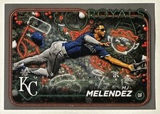 2024 Topps Holiday Gray Border Card #H89 M J Melendez Kansas City Royals