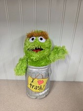 Oscar The Grouch from Sesame Street Plush - Sesame Place Used Condition