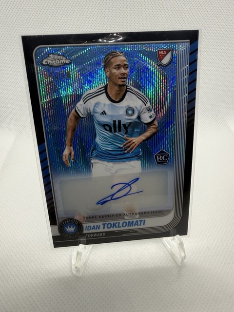 08/10 2025 Topps Chrome MLS Autograph Rookie Idan Toklomati #CA-IT Charlotte FC