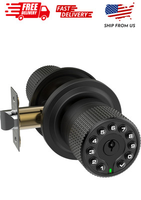 iulock Keypad & Key Smart Door Lock, 50 User Codes, Waterproof, Auto Lock - Matt