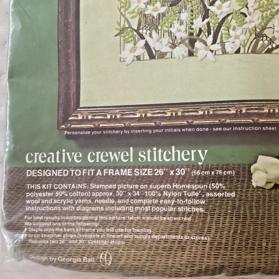 Paragon Needlecraft Crewel Stitchery Kit "After The Storm" Georgia Ball Design - Image 2 of 4