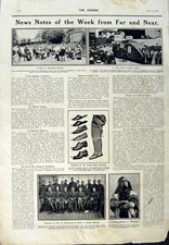 Antique Old Print Saxone Boots Advertisement 1917 Tooth Powder Napier War 20th