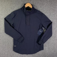 BYLT Elite Fairway Pullover Men Medium Blue Performance Stretch Athleisure NEW