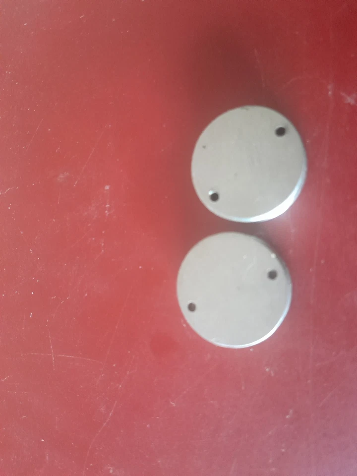 RARE Caches-Poussière SHIMANO ( M 23/en ACIER INOXYDABLE) NOS - Photo 1/4