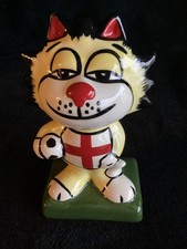 Lorna Bailey Football Cat Figure Signed To The Base In VGC